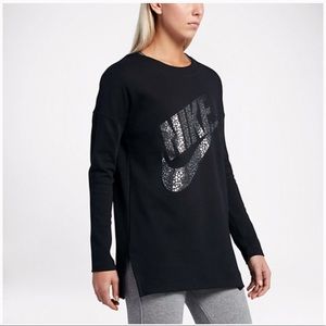 Nike Black Sweatshirt with Silver Logo